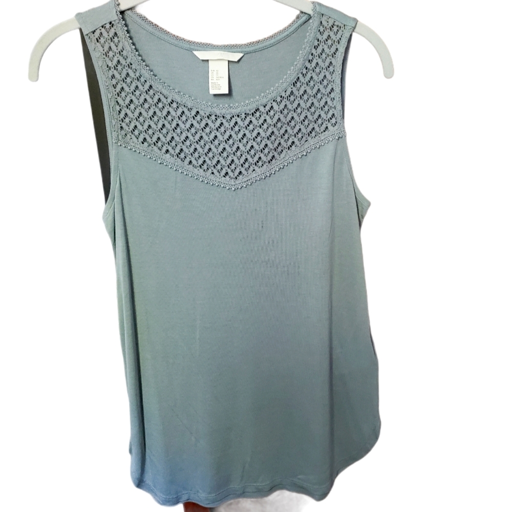 H&M Sage Green Sleeveless Top XS